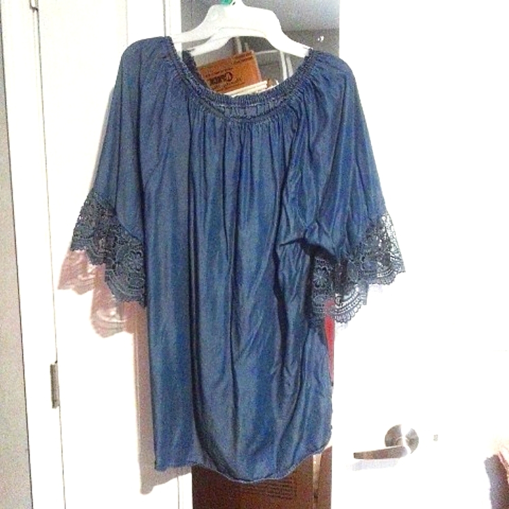 Dark blue blouse